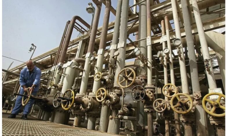 An oil field in the Middle East