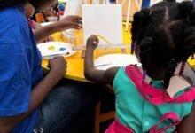 -Students participating in structured learning activities at the launch