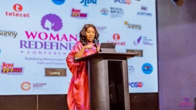 Ms Obo-Nai speaking at the event