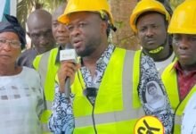 Dr Boakye at the sod cutting ceremony
