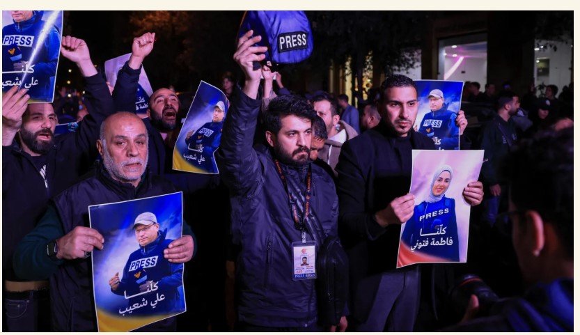 3 Lebanese journalists killed in Israeli strike