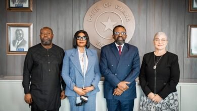 Dr Asiama (second from right) Mrs Asante (Second from left) with the Letsego team