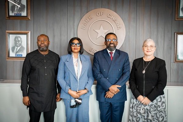 Dr Asiama (second from right) Mrs Asante (Second from left) with the Letsego team