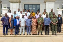 • Dignitaries and participants at the training