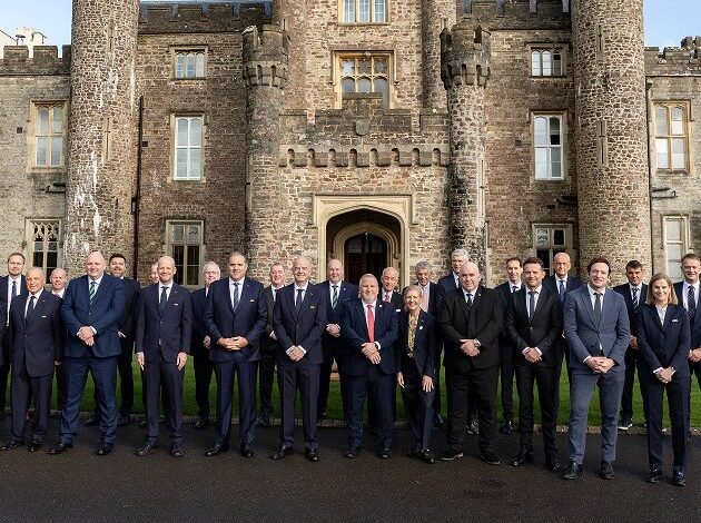 FIFA and IFAB members after the meeting