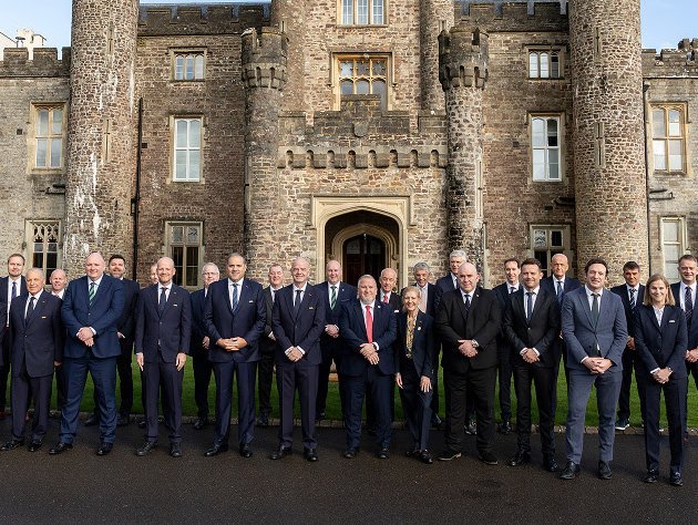 FIFA and IFAB members after the meeting