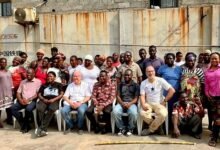 Mr Samuel Abdulai Jabanyite (seated third from right) with other GSA officials, partners and participants