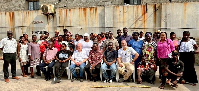 Mr Samuel Abdulai Jabanyite (seated third from right) with other GSA officials, partners and participants