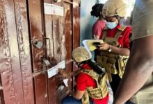 Some GSA officials working during the operation.