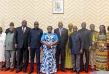 Delegates from Ghana and Zimbabwe after the summit