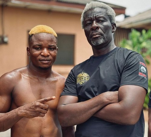 Gyatabi (left) and trainer, Lartekwei Lartey