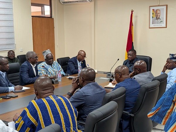 • Mr Agbodza (middle) addressing the IMCC meeting