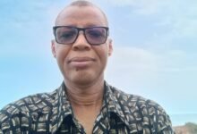 Keta Exhibition Pix-Cornelius Adedze, A member and spokesperson of the Images of Keta Foundation