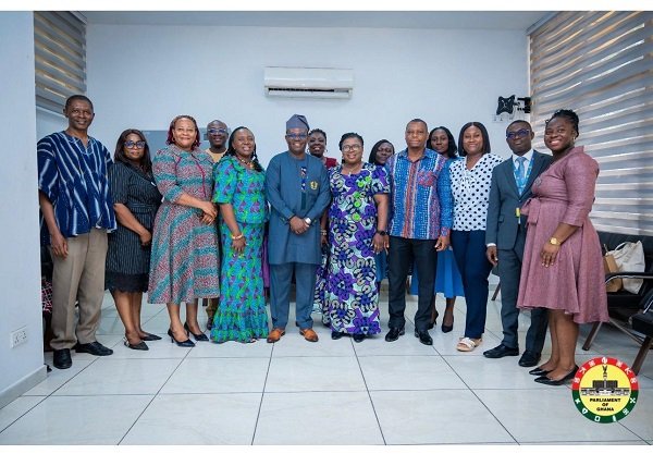 Mr Bedzrah (sixth from right), with members and steering committee after the engagement