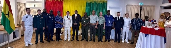 Mr Genfi (seventh from left) flanked by Capt. Dolgerov (sixth from left) and other dignitaries at the event