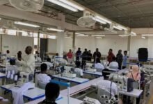 Northern Ghana launches -----Some of the youth working at the Northshore Apparel Company in Savelugu