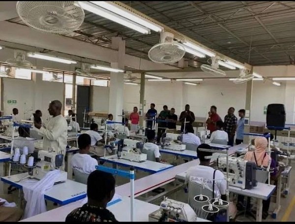 Northern Ghana launches -----Some of the youth working at the Northshore Apparel Company in Savelugu
