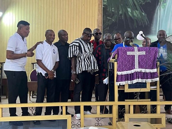 Olympics tribute read by Mr Dennis Amarkai Amarteifio on behalf of the club and old players