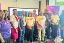 • Mr Ampofo (third from right) with other dignitaries in the programme