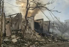 Smoke rises from the site of an Israeli air strike in Beirut’s southern suburbs on Wednesday,