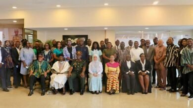 Brigadier General Ba-Taa-Banah (seated third from left) with Ms Shaima Hussein (seated middle) and other stakeholders at the event