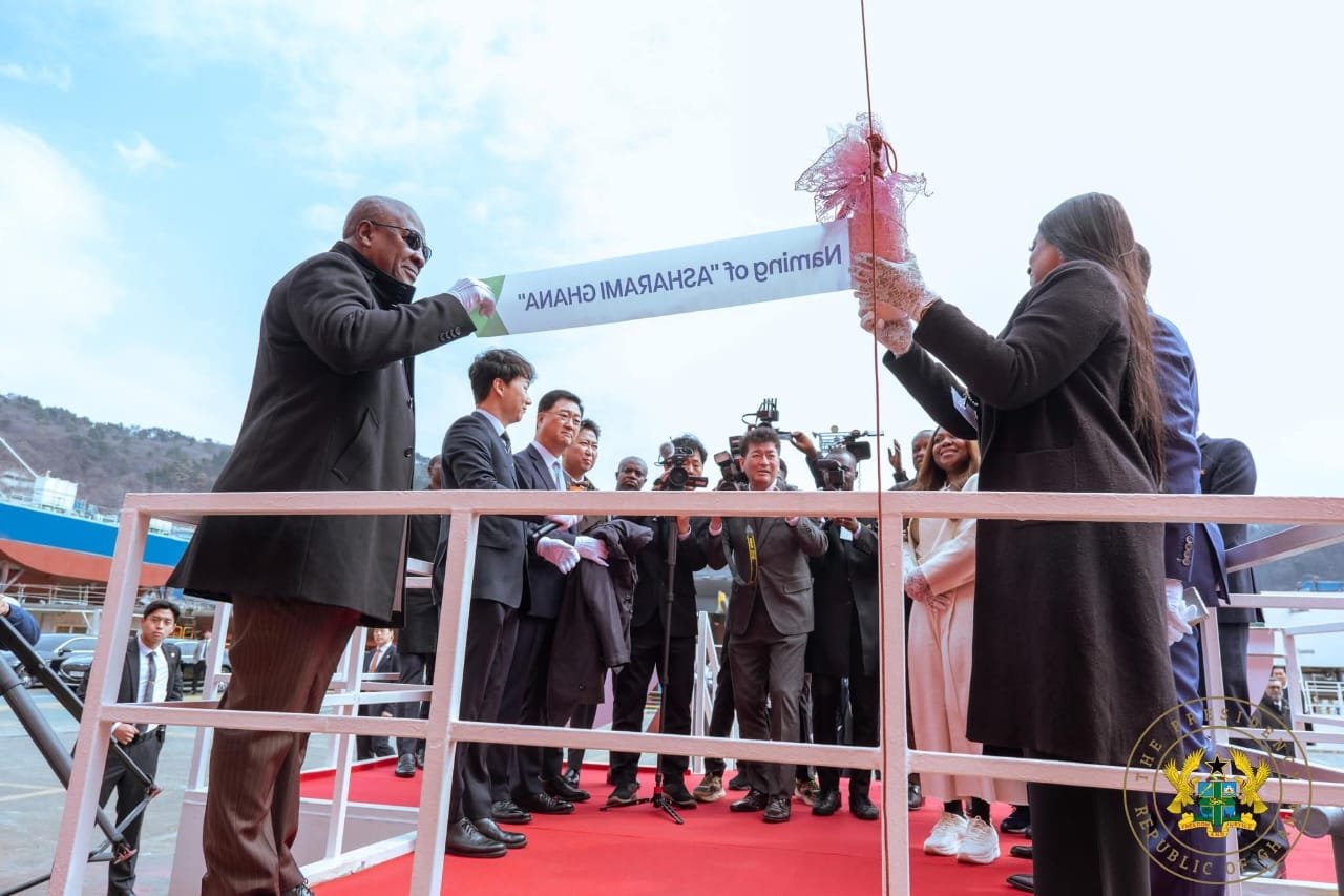 President Mahama Commissions Sahara LPG Vessel in South Korea
