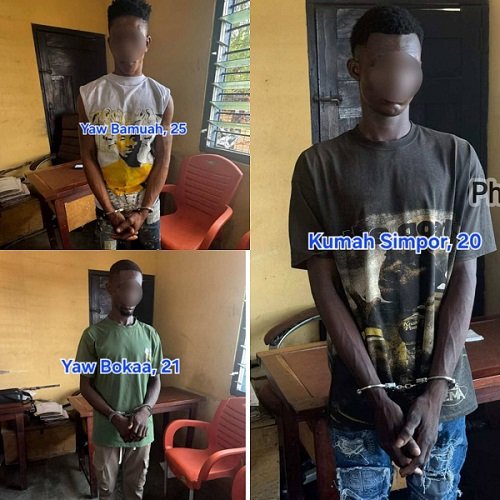 Three arrested over murder at Gbiniyiri