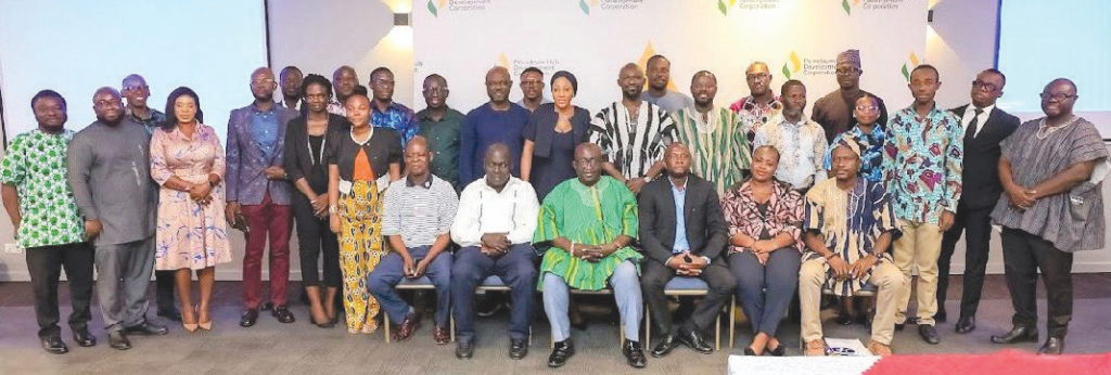 • Dr Aubynn (seated, third from left) with other participants at the programme