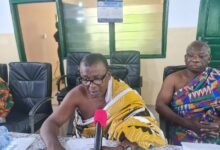 Nana Akwasi Agyeman IX addressing the AGM