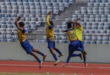 • Army Ladies celebrating their victory over Samartex