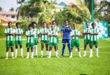 • A line-up of the Hasaacas Ladies team