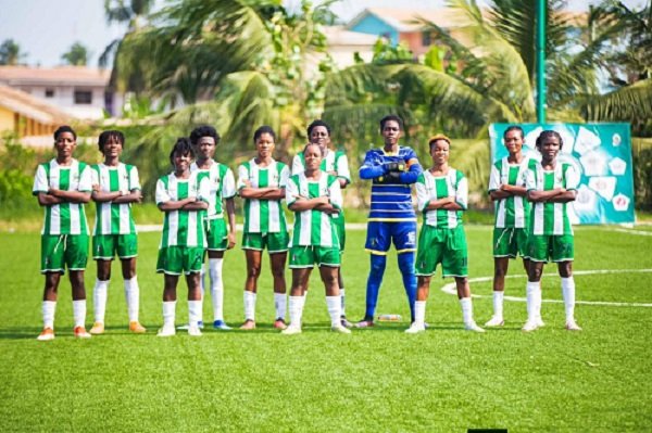 • A line-up of the Hasaacas Ladies team