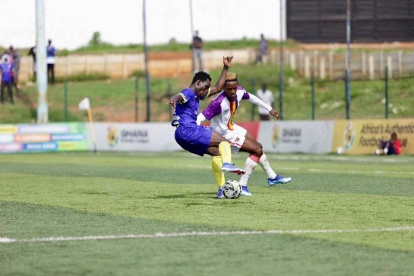 A scene from the Vision FC versus Hearts game