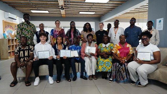 Ms Kyere-Nartey, (standing, fifth from right) with the Ambassadors