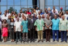 Mr Wumborti (fifth from right) with other participants at the programme