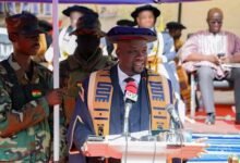 Professor Acakpovi speaking at the programme,,