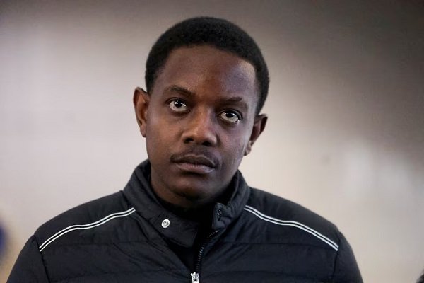 Bellarmine Chatunga Mugabe and his co-accused Tobias Tampirepi Mugabe Matonhodze in court