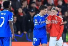 Benfica's Gianluca Prestianni was banned for six matches, three suspended, for homophobic comments aimed at Real Madrid's Vinicius Jr