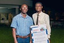 The late UCC lecturer Dr. Agyemang (left) and his TA, Peter