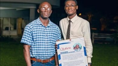 The late UCC lecturer Dr. Agyemang (left) and his TA, Peter