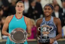 Coco Gauff (right) beat Aryna Sabalenka to become women's champion at last year's French Open