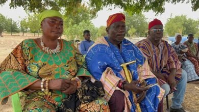Naba Asemada(middle) and others at the programme