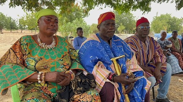 Naba Asemada(middle) and others at the programme