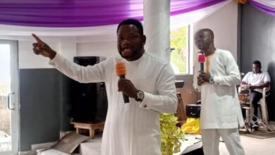 Rev. Doe delivering the sermon