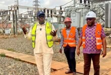 Mr Atsyatsya (left) addressing the press with Dr Charles Nii Ayiku Ayiku (right)