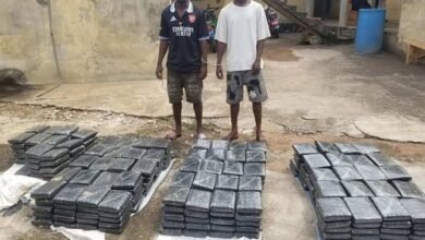 The suspects with the slaps of narcotics