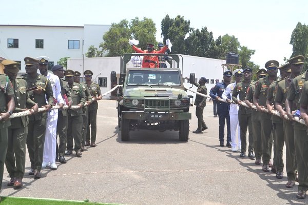 CWO Daniel (in the pick up) being pulled out during the programme Photo Victor A. Buxton