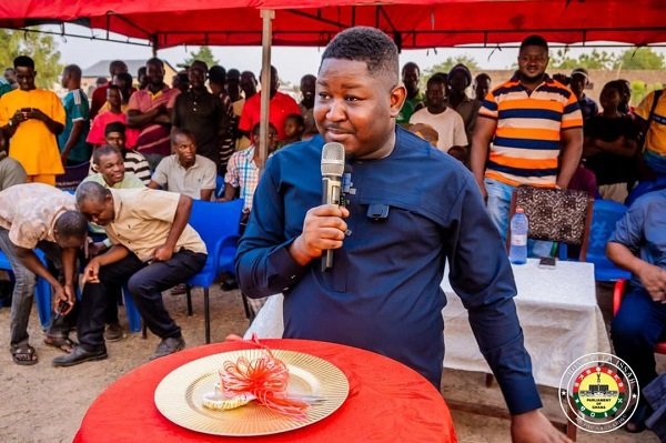Mr Issah addressing the gathering during the inauguration of the facility