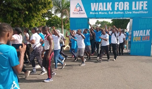 Participants at the walk