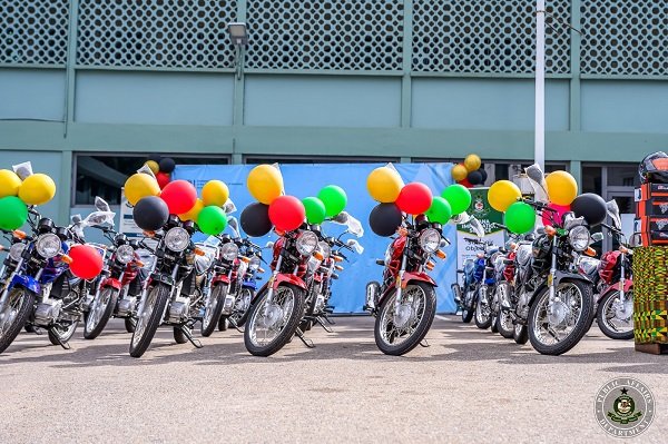 German Federal Police donates 21 motorbikes to Ghana Immigration Service